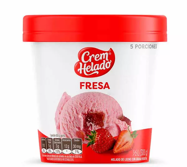 Vaso Helado Fresa