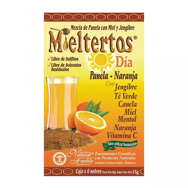 Mieltertos Gripa Día Panela Naranja