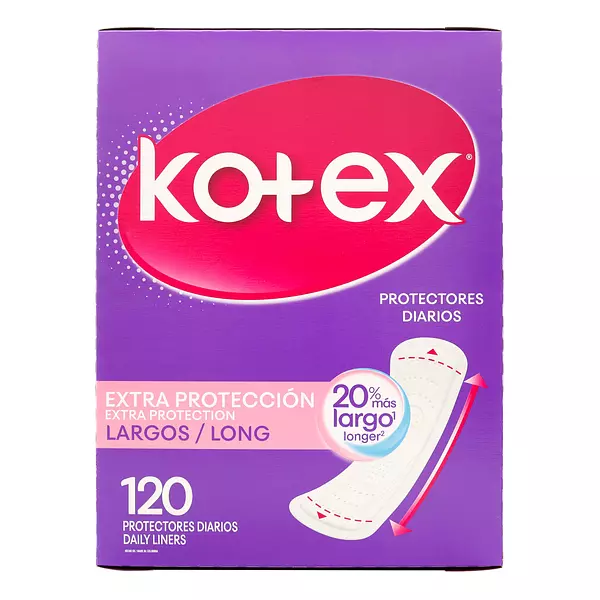 Protectores Kotex Diarios Largo