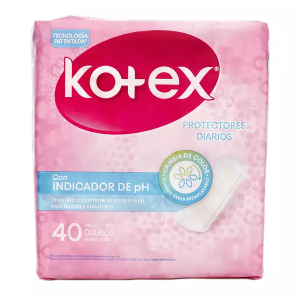 Protectores Kotex Indicador De Ph