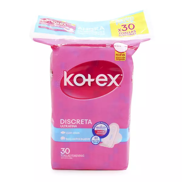 Toallas Kotex Discreta