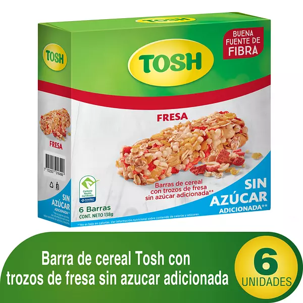 Barra De Cereal Tosh Fresa