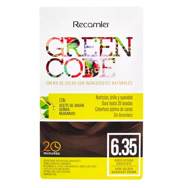 Tinte Green Code 6.35 Rubio Oscuro