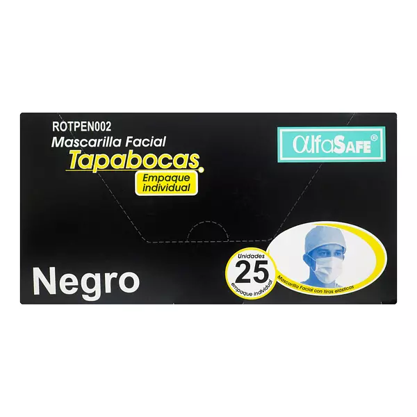 Tapabocas Negro