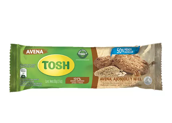 Galleta Tosh Avena, Ajonjolí Y Miel