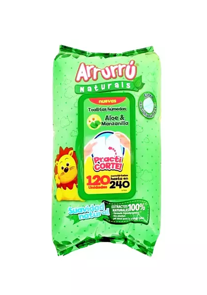 Toallitas Húmedas Arrurú Aloe Y Manzanilla