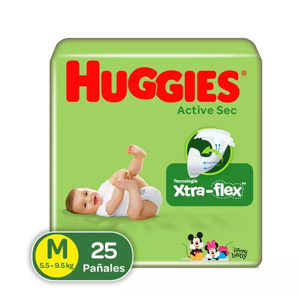 Pañales Huggies Active Sec Etapa 2