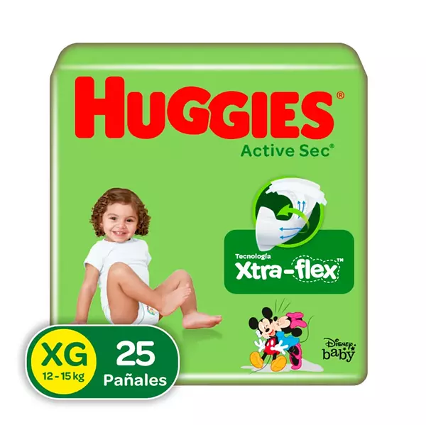 Pañales Huggies Active Sec Etapa 4