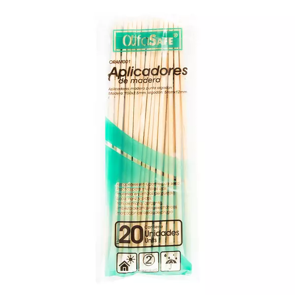 Aplicadores De Madera 20 Und