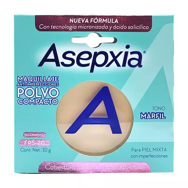 Polvo Compacto Asepxia Marfil