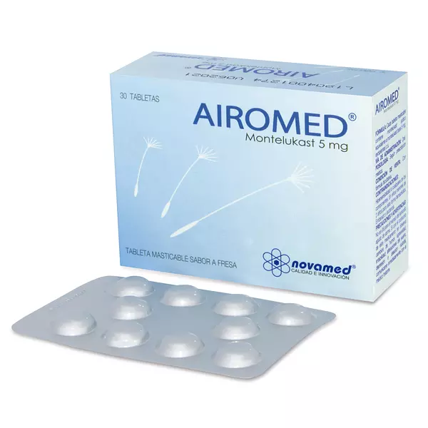 Airomed Tabletas Masticables 5 Mg