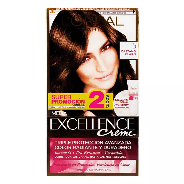 Oferta Tinte Loreal Excellence 5 Castaño Claro