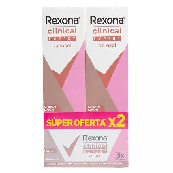 Desodorante Rexona Aerosol Clinical Class Exper