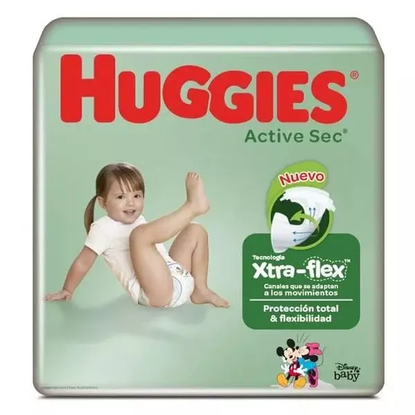 Pañales Huggies Active Sec Etapa 5