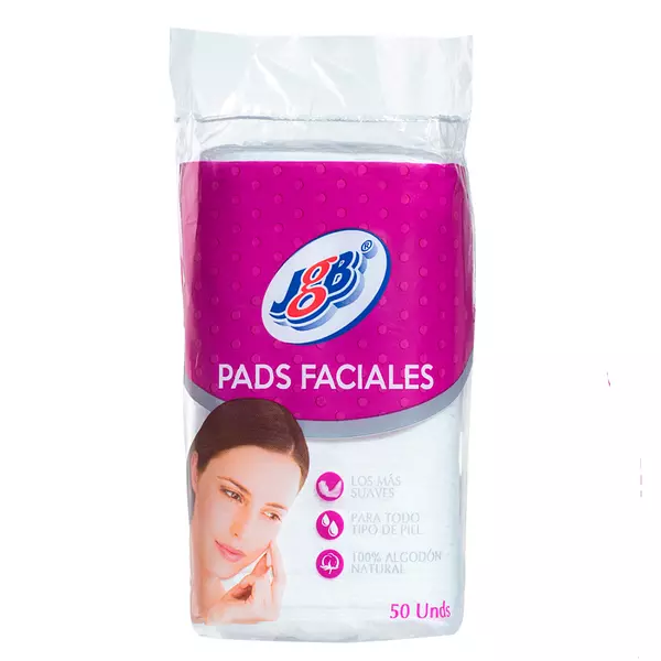 Discos Faciales Pads Jgb Algodón