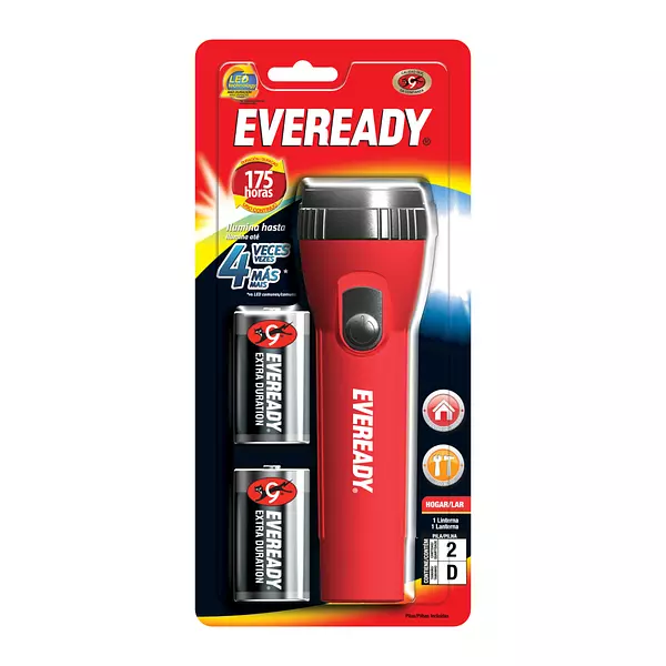 Linterna Eveready Big Red Aa Con Pila