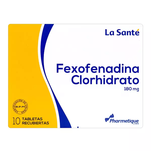 Fexofenadina Clorhidrato 180mg