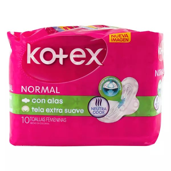 Toallas Kotex Normal Tela