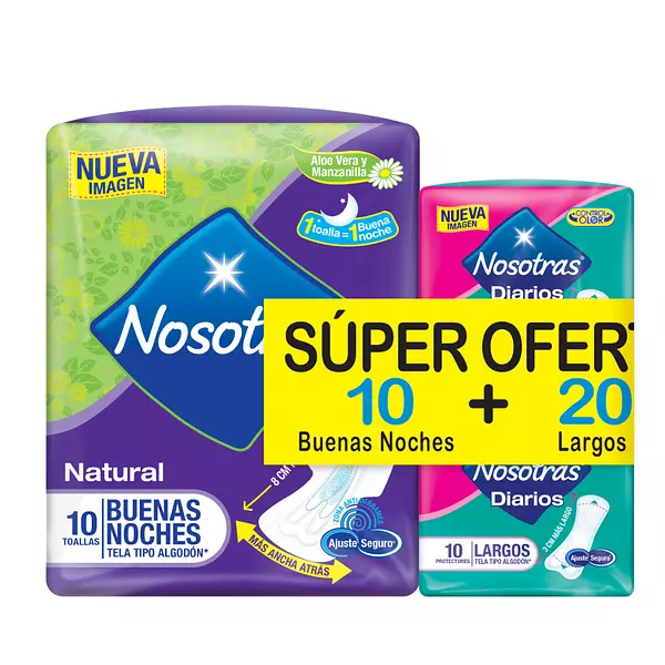 Super Oferta Toallas Nosotras Buenas Noches