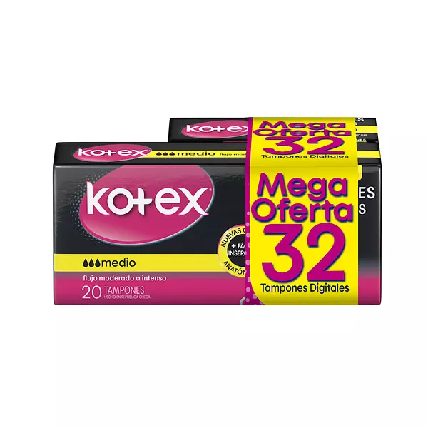 Tampones Kotex Evolution Digital Medio