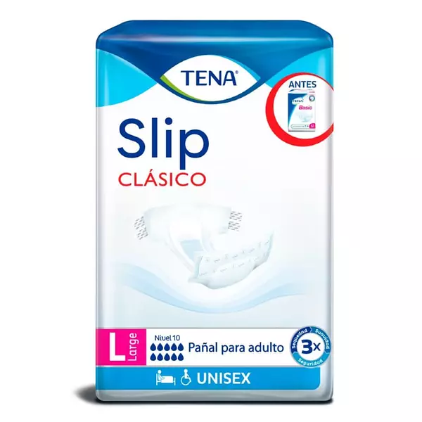 Pañales Talla L Tena Slip Clasico