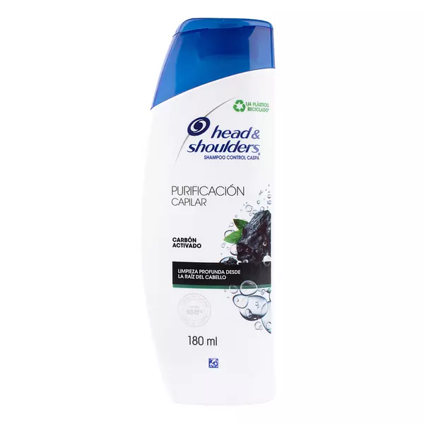 Shampoo Head And Shoulders Purificación Capilar Carbón