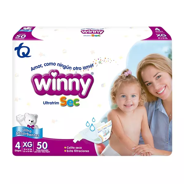 Pañales Winny Ultra Sec Etapa 4