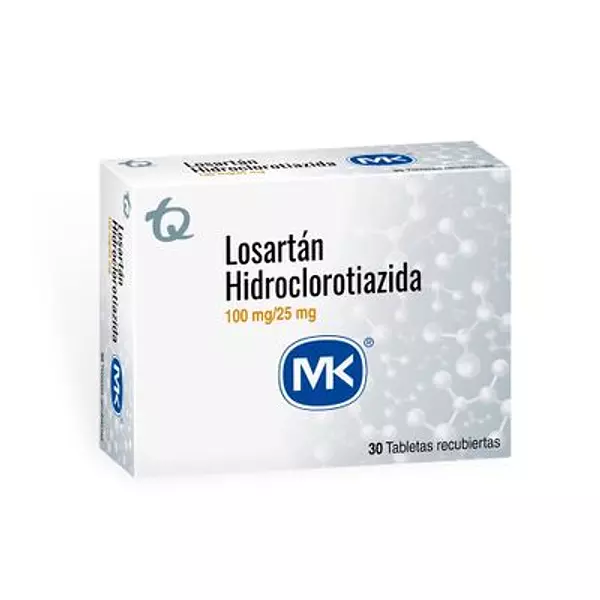 Losartan Hidroclorotiazida 100 Mg/ 25 Mg