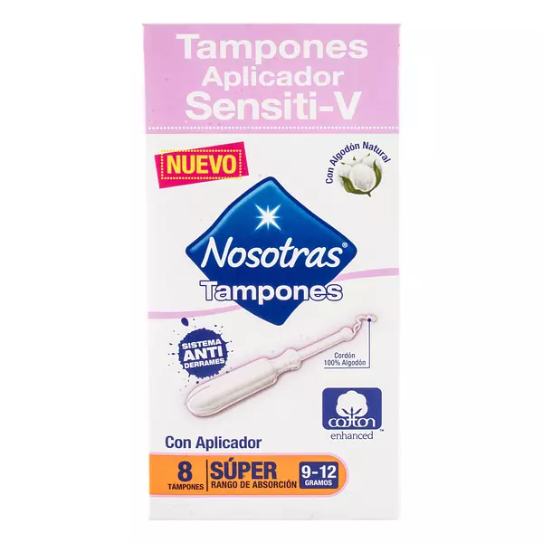 Tampones Nosotras Con Aplicador Super Senst-V