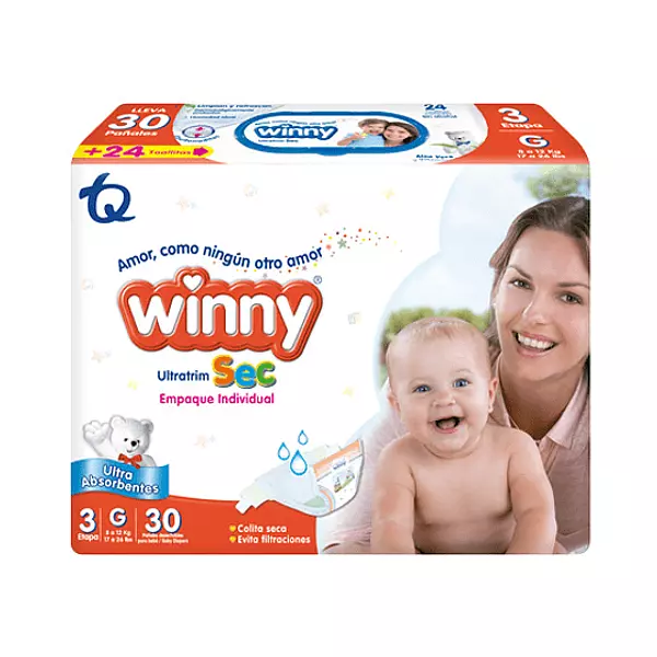 Pañales Winny Ultra Sec Etapa 3