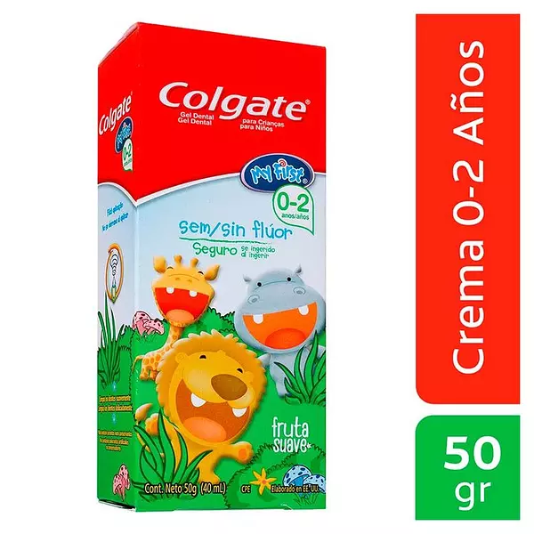 Crema Dental Colgate Niños Sin Fluor