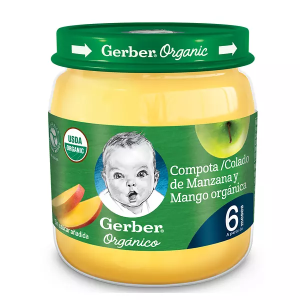 Compota Gerber Orgánico Manzana Y Mango