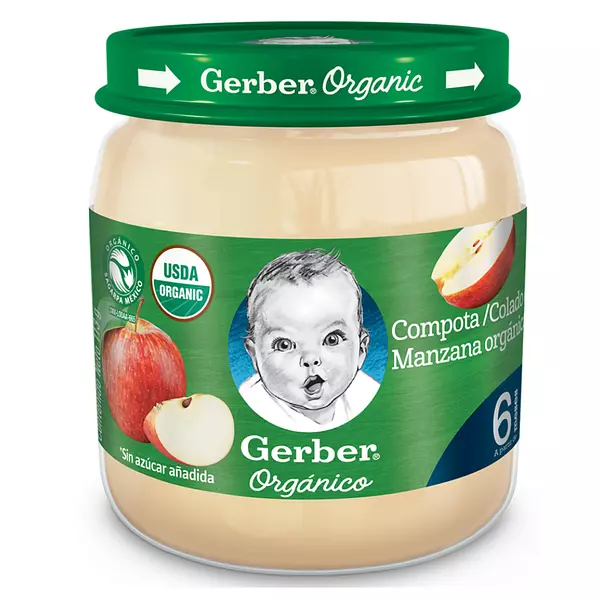 Compota Gerber Orgánico Manzana