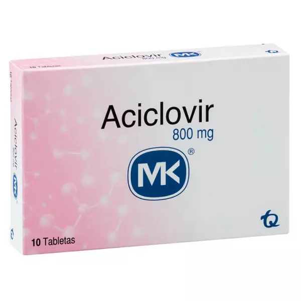 Aciclovir Tabletas 800 Mg