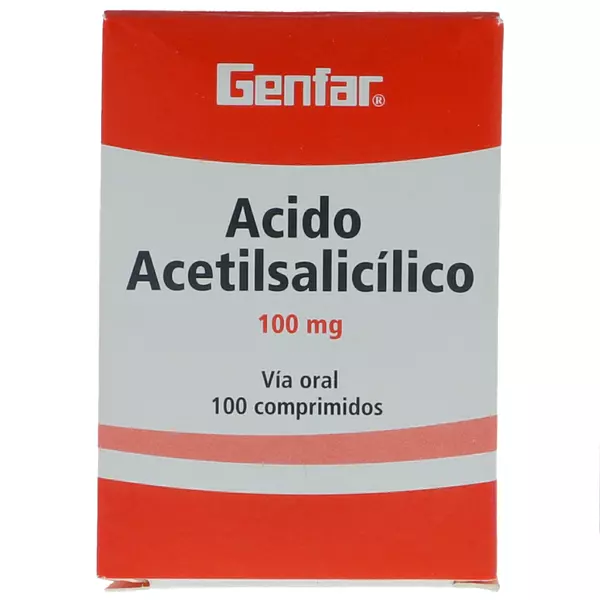 Acido Acetilsalicílico 100 Tabletas Gf