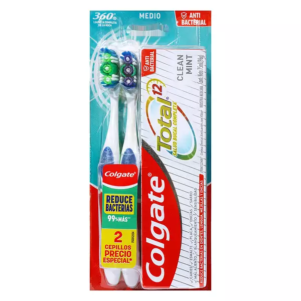 Cepillo Dental Colgate + Crema Dental Colgate Total