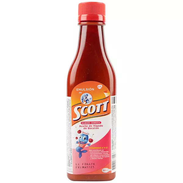 Emulsión De Scott Cereza 180 Ml